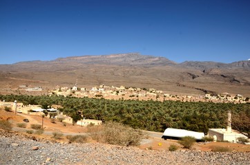 Vue panoramique sur Al Hamra (Oman)
