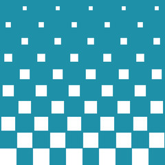 Abstract geometric hipster fashion halftone blue square pattern