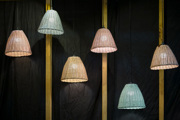 Decorating hanging lantern lamps