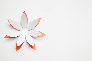 Paper origami flower