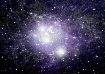 galaxy in a free space