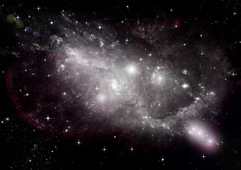 galaxy in a free space