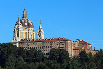 Fototapeta na wymiar Cathedral of Superga in the hill near Turin City
