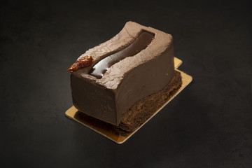 Sexy Xocolata dessert on a black background