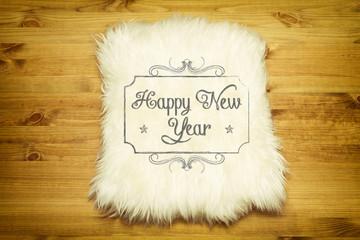 fur carpet on wood floor