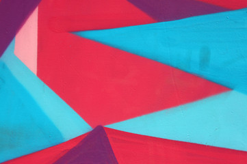 bold and saturated patterns painted over wall