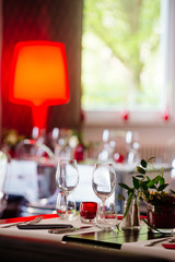 Tischdekoration - Hochzeit