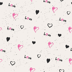 seamless hearts pattern