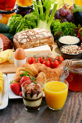 Composition with variety of organic food products