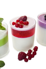 Raspberry Panna cotta