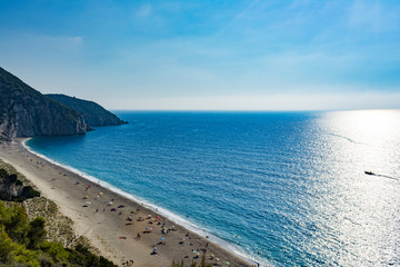 Fototapeta na wymiar Mylos beach in lefkada, Greece