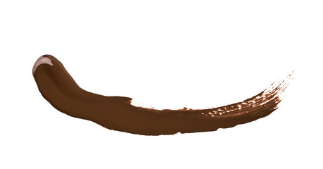 Line stroke of paint isolated