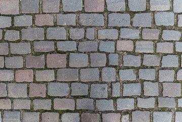 cobblestone street surface background pattern