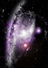 galaxy in a free space