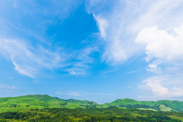 青空と草原