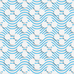 Seamless Circle Design. Futuristic Tile Pattern