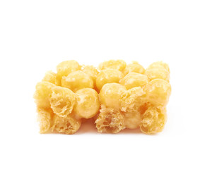 Cornflake balls candy isolated