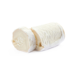 Stick of a goat cheese isolated