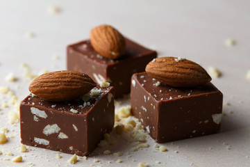 Chocolate with almonds