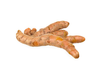 turmeric isolated on the white background