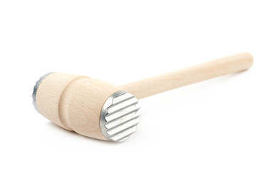 Meat tenderizer hammer isolated