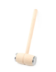 Meat tenderizer hammer isolated