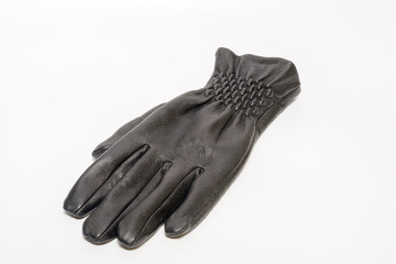 black winter gloves.