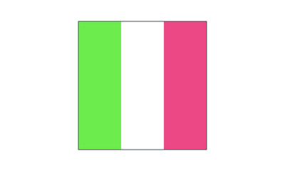 Pictogram - Italy Flag Circle Flat Design - Object, Symbol, Icon