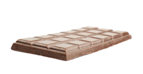 Single chocolate bar isolated
