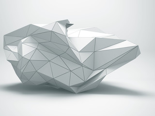 Triangle low poligon design element. Futuristic background