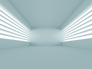 Abstract White Architecture Background. Empty room with window