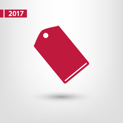 tag icon, vector illustration. Flat design style 