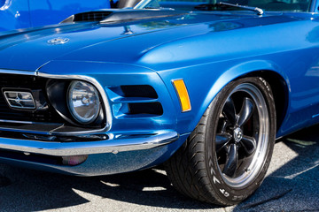 Blue Mustang Fender - Powered by Adobe