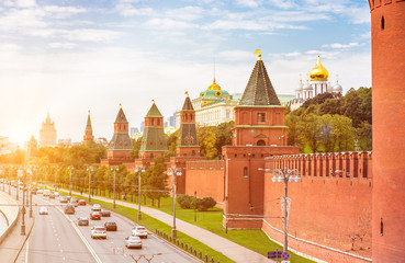 Obraz premium Kremlevskaya embankment in Moscow