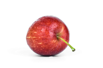 red apple isolated on the white background.