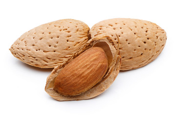 Almond nut isolated
