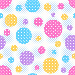 Abstract Seamless polka dot pattern