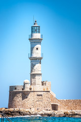 Chania lighthouse close view, Greece