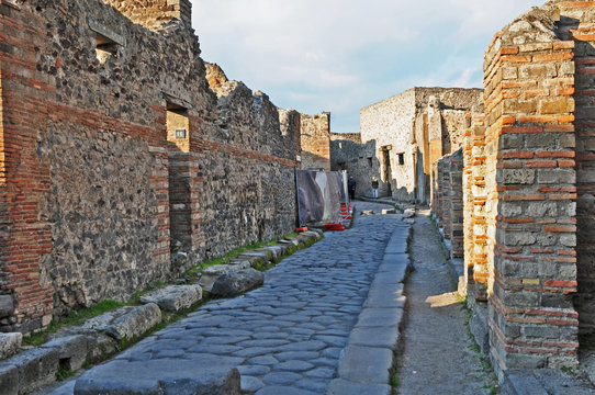 Pompei, resti e rovine dell'antica città romana