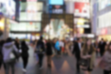 abstract city life in japan for shopping time - can use to display or montage on product