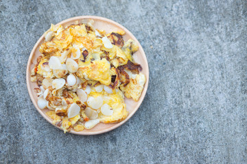 omelette mix pickled garlic