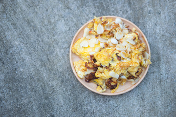 omelette mix pickled garlic