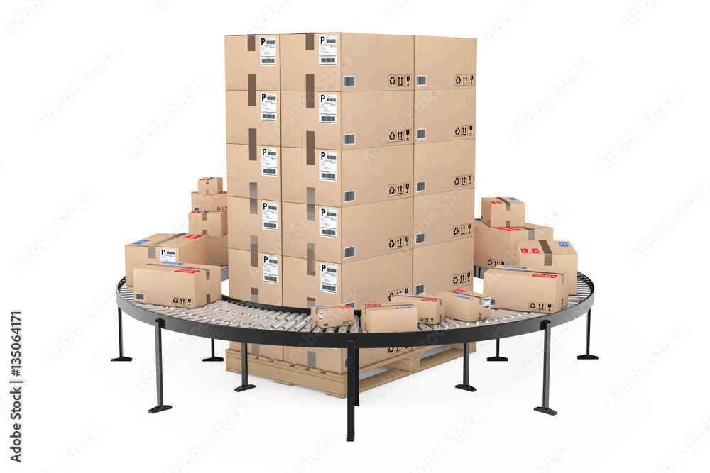 Poster global shipping and logistic concept. earth globe surrounded by