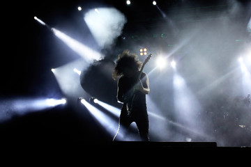 Guitarist on the stage