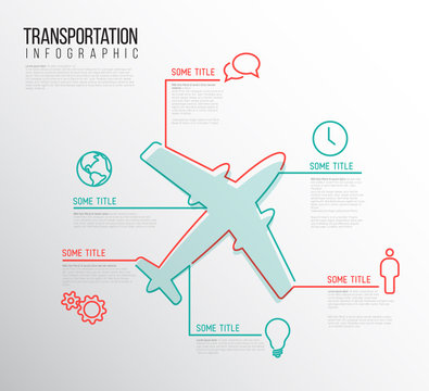 Infographic transport report template