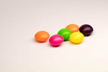 Group of coloured sweet candy
