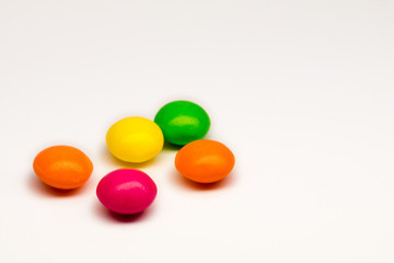 Group of coloured sweet candy