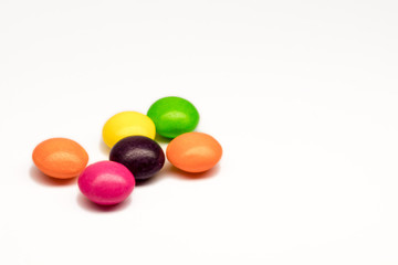 Group of coloured sweet candy