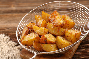 Baked potatoes with herbs