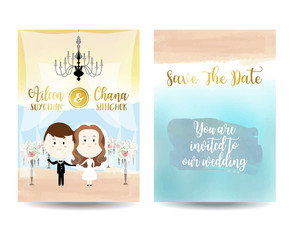 Wedding template collection for banners,Flyers,Placards with flo